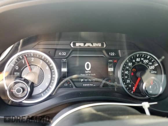 2022 Ram 1500 Lone Star z VIN 1C6RREBT7NN173310, wystawiony jako Copart lot #84950525 z przebiegiem 20 514 mil mil oraz Szkoda całkowita • Salvage title. Historia ofert i sprzedaży dostępna na DreamBid. Obrazek 9.