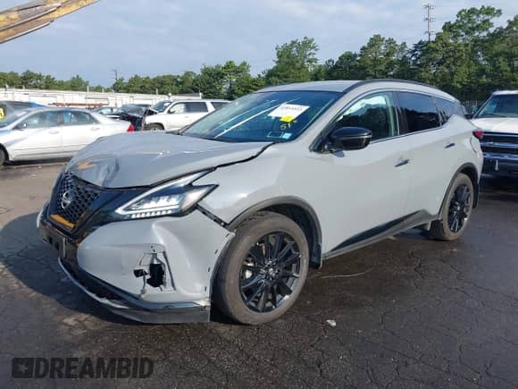 2024 Nissan Murano SV with VIN 5N1AZ2BS0RC114737, listed as a IAAI auction lot 42815533 with 22,794 mi miles and . Bid and sale history available at DreamBid. Image 2.