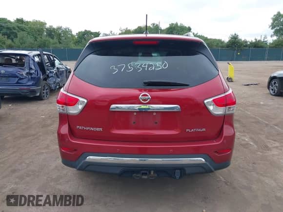 2014 Nissan Pathfinder SL with VIN 5N1AR2MN2EC627702, listed as a IAAI auction lot 37534250 with 101,422 mi miles and . Bid and sale history available at DreamBid. Image 16.