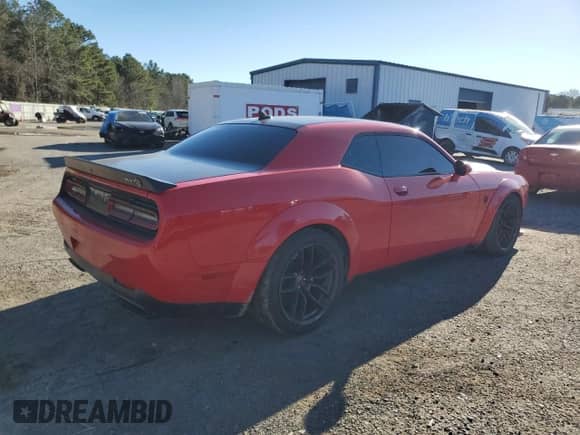 2018 Dodge Challenger SRT Hellcat Widebody with VIN 2C3CDZC96JH138191, listed as a Copart auction lot 87133644 with 55,554 mi miles and Salvage title. Bid and sale history available at DreamBid. Image 3.