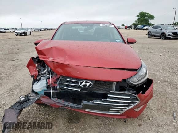2022 Hyundai Accent SEL с VIN 3KPC24A62NE160543, выставлен на аукционе Copart как лот 59030445 с пробегом 41 936 миль миль и Списание • Salvage title. История ставок и продаж доступна на DreamBid. Изображение 5.