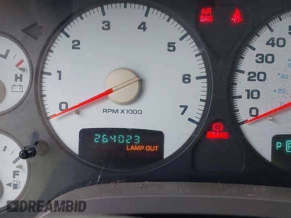 2002 Dodge 1500 with VIN 3D7HA18N62G204070, listed as a IAAI auction lot 43325865 with 264,023 mi miles and . Bid and sale history available at DreamBid. Image 7.