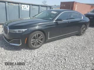 2021 BMW 7 Series 750i xDrive with VIN WBA7U2C07MCG34372, listed as a Copart auction lot 50639425 with 44,120 mi miles and Clean title. Bid and sale history available at DreamBid. Image 1.