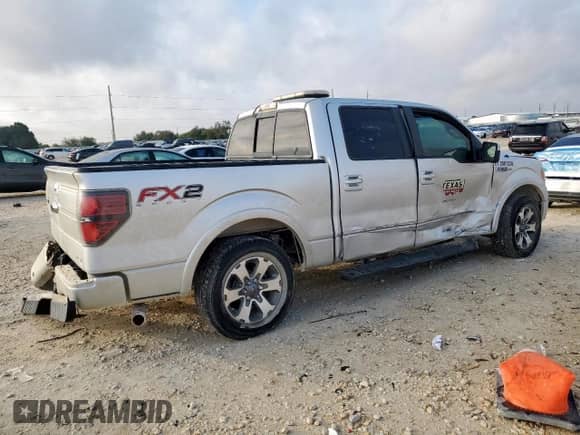 2012 Ford F-150 FX2 with VIN 1FTFW1CF1CFB34595, listed as a Copart auction lot 87390045 with 303,572 mi miles and Salvage title. Bid and sale history available at DreamBid. Image 3.