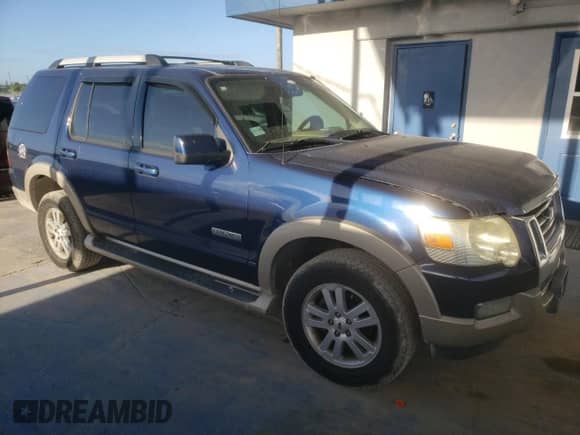 2007 Ford Explorer Eddie Bauer with VIN 1FMEU64EX7UA36246, listed as a Copart auction lot 81494985 with 120,110 mi miles and Salvage title. Bid and sale history available at DreamBid. Image 4.