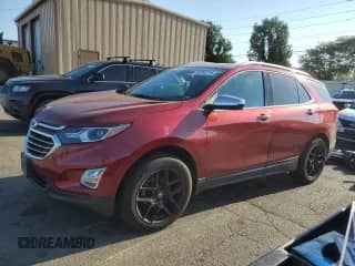 2018 Chevrolet Equinox Premier with VIN 2GNAXVEV5J6340388, listed as a Copart auction lot 80743715 with 110,614 mi miles and Salvage title. Bid and sale history available at DreamBid. Image 1.