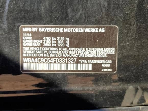 2015 BMW 4 Series 428i xDrive z VIN WBA4C9C54FD331327, wystawiony jako Copart lot #71968405 z przebiegiem 95 261 mil mil oraz Czysty tytuł • Clean title. Historia ofert i sprzedaży dostępna na DreamBid. Obrazek 12.