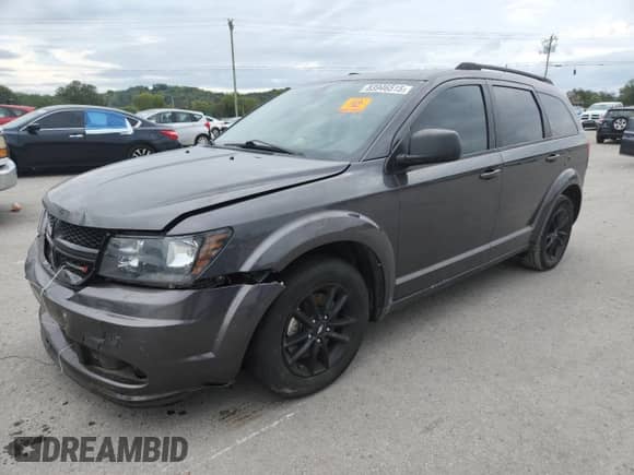 2020 Dodge Journey SE Value with VIN 3C4PDCABXLT277136, listed as a Copart auction lot 83946515 with 68,068 mi miles and Salvage title. Bid and sale history available at DreamBid. Image 1.