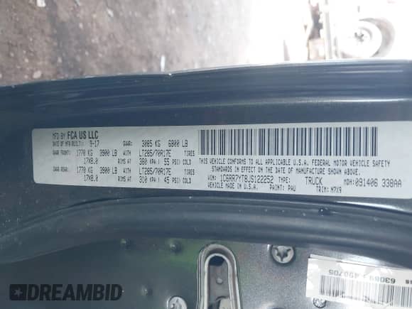 2018 Ram 1500 Rebel с VIN 1C6RR7YT8JS122252, выставлен на аукционе IAAI как лот 43013604 с пробегом 90 857 миль миль и . История ставок и продаж доступна на DreamBid. Изображение 9.