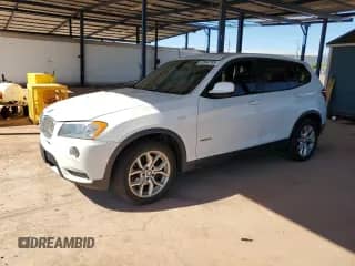 2013 BMW X3 xDrive28i with VIN 5UXWX9C55D0A31513, listed as a Copart auction lot 82640765 with 127,746 mi miles and Salvage title. Bid and sale history available at DreamBid. Image 1.