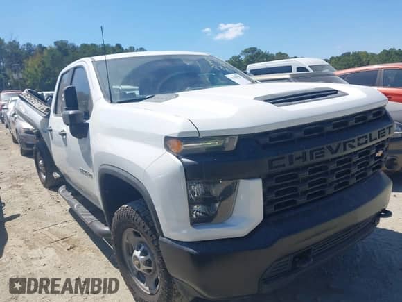 2020 Chevrolet Silverado 2500HD Work Truck z VIN 1GC2YLE78LF249429, wystawiony jako IAAI lot #43188827 z przebiegiem 107 340 mil mil oraz . Historia ofert i sprzedaży dostępna na DreamBid. Obrazek 1.