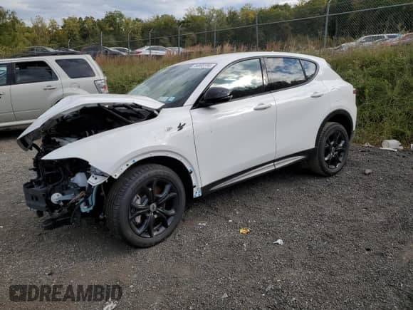 2024 Dodge Hornet R/T with VIN ZACPDFCW4R3A29148, listed as a Copart auction lot 75866194 with 558 mi miles and Salvage title. Bid and sale history available at DreamBid. Image 1.