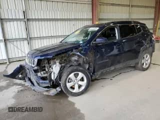 2018 Jeep Compass Latitude z VIN 3C4NJCBB4JT300597, wystawiony jako Copart lot #66978695 z przebiegiem 87 685 mil mil oraz Szkoda całkowita • Salvage title. Historia ofert i sprzedaży dostępna na DreamBid. Obrazek 1.