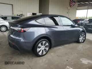 2022 Tesla Model Y Long Range with VIN 7SAYGDEE9NA005748, listed as a Copart auction lot 62662084 with 19,912 mi miles and Non repairable. Bid and sale history available at DreamBid. Image 3.