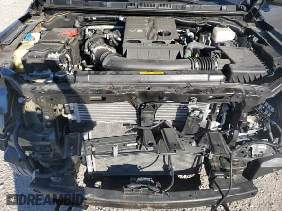 2023 Nissan Frontier Pro-4X with VIN 1N6ED1EK3PN659758, listed as a Copart auction lot 80692565 with 16,842 mi miles and Salvage title. Bid and sale history available at DreamBid. Image 11.