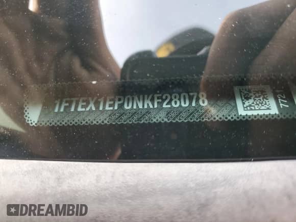 2022 Ford F-150 XL with VIN 1FTEX1EP0NKF28078, listed as a Copart auction lot 45392995 with 60,686 mi miles and Salvage title. Bid and sale history available at DreamBid. Image 13.