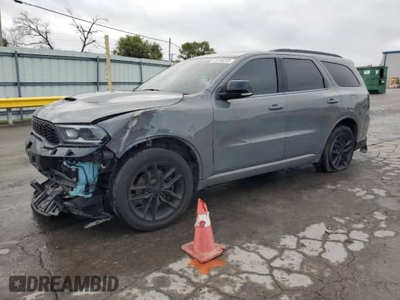 2023 Dodge Durango R/T Plus with VIN 1C4SDJCT3PC572424, listed as a Copart auction lot 83768235 with 47,329 mi miles and Salvage title. Bid and sale history available at DreamBid. Image 1.