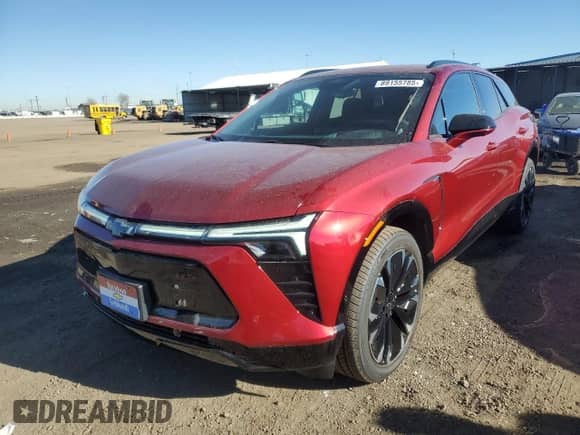 2025 Chevrolet Blazer EV AWD RS с VIN 3GNKD1RJ7SS121786, выставлен на аукционе Copart как лот 89155785 с пробегом 695 миль миль и Списание • Salvage title. История ставок и продаж доступна на DreamBid. Изображение 1.