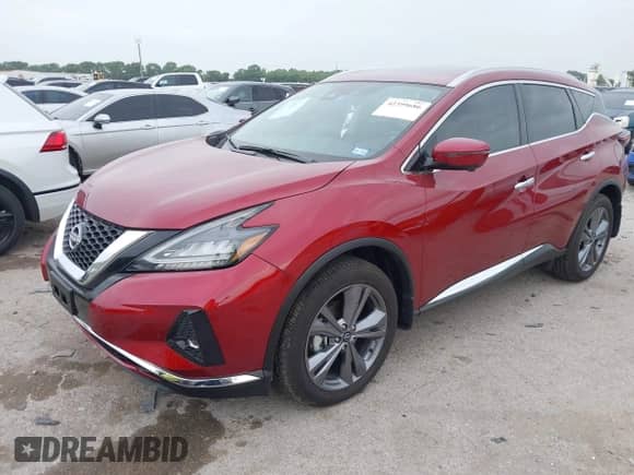 2024 Nissan Murano Platinum with VIN 5N1AZ2DS1RC117210, listed as a IAAI auction lot 42399686 with 10,929 mi miles and . Bid and sale history available at DreamBid. Image 2.