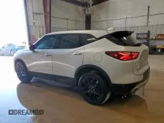 2022 Chevrolet Blazer LT z VIN 3GNKBCR46NS128910, wystawiony jako Copart lot #81559685 z przebiegiem 66 257 mil mil oraz Czysty tytuł • Clean title. Historia ofert i sprzedaży dostępna na DreamBid. Obrazek 2.