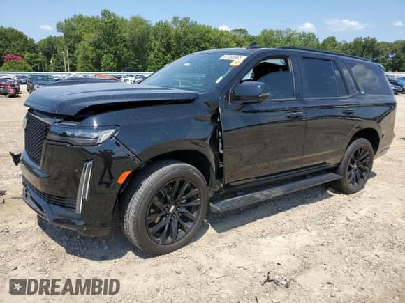 2023 Cadillac Escalade RWD Sport Platinum with VIN 1GYS3GKL1PR276199, listed as a Copart auction lot 67098665 with 71,569 mi miles and Salvage title. Bid and sale history available at DreamBid. Image 1.