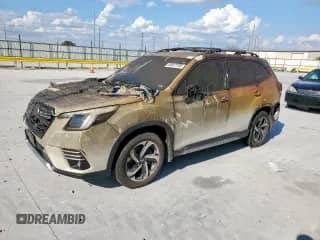 2024 Subaru Forester Touring z VIN JF2SKAMC7RH516157, wystawiony jako Copart lot #69557795 z przebiegiem 10 515 mil mil oraz Szkoda całkowita • Salvage title. Historia ofert i sprzedaży dostępna na DreamBid. Obrazek 1.