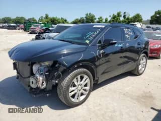 2019 Chevrolet Blazer with VIN 3GNKBDRS4KS590463, listed as a Copart auction lot 65377705 with 124,699 mi miles and Salvage title. Bid and sale history available at DreamBid. Image 1.