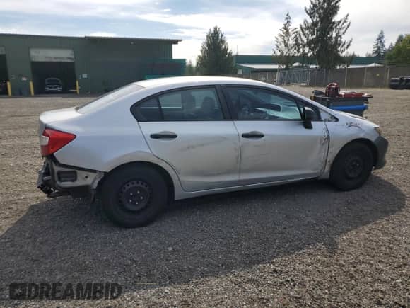 2012 Honda Civic with VIN 2HGFB2F22CH515706, listed as a Copart auction lot 71010745 with 181,438 mi miles and Salvage title. Bid and sale history available at DreamBid. Image 3.