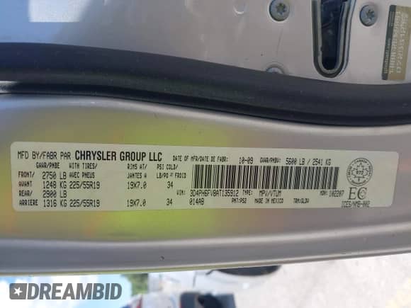 2010 Dodge Journey R/T with VIN 3D4PH6FV8AT135912, listed as a IAAI auction lot 43072570 with 131,864 mi miles and . Bid and sale history available at DreamBid. Image 9.