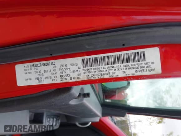 2011 Dodge Nitro Heat with VIN 1D4PU4GK4BW603425, listed as a IAAI auction lot 43396569 with 89,437 mi miles and . Bid and sale history available at DreamBid. Image 9.