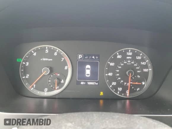 2015 Hyundai Sonata Sport z VIN 5NPE34AB2FH076769, wystawiony jako Copart lot #90493865 z przebiegiem 106 627 mil mil oraz Szkoda całkowita • Salvage title. Historia ofert i sprzedaży dostępna na DreamBid. Obrazek 9.