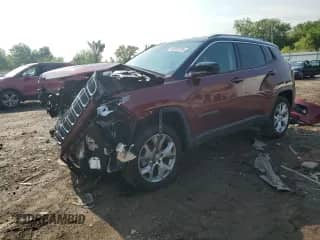 2022 Jeep Compass Limited with VIN 3C4NJDCB9NT113866, listed as a Copart auction lot 60059765 with 50,132 mi miles and Salvage title. Bid and sale history available at DreamBid. Image 1.