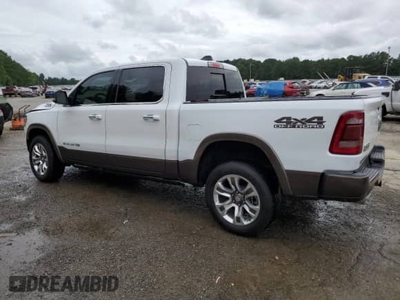 2020 Ram 1500 Longhorn with VIN 1C6SRFKTXLN136868, listed as a Copart auction lot 60429505 with 52,310 mi miles and Salvage title. Bid and sale history available at DreamBid. Image 2.