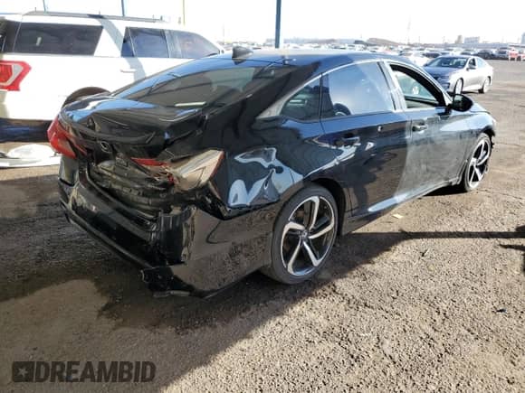 2020 Honda Accord Sport with VIN 1HGCV1F32LA145918, listed as a Copart auction lot 43683185 with 66,966 mi miles and Clean title. Bid and sale history available at DreamBid. Image 3.