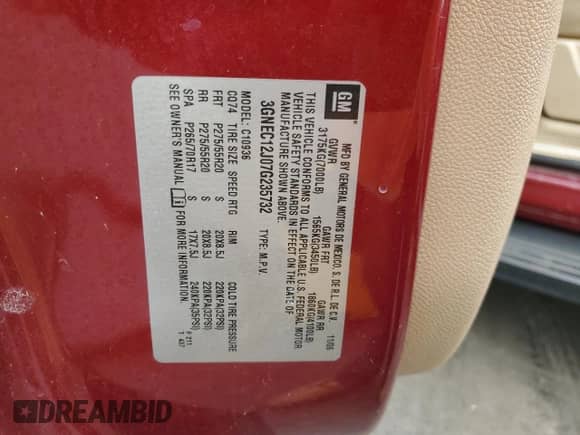 2007 Chevrolet Avalanche 2LT с VIN 3GNEC12J07G235732, выставлен на аукционе Copart как лот 62219635 с пробегом Не указан миль и Чистый • Clean title. История ставок и продаж доступна на DreamBid. Изображение 12.