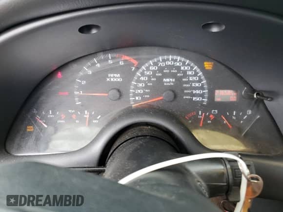 1998 Chevrolet Camaro Z28 with VIN 2G1FP22G6W2108778, listed as a Copart auction lot 80242645 with 216,585 mi miles and Salvage title. Bid and sale history available at DreamBid. Image 9.