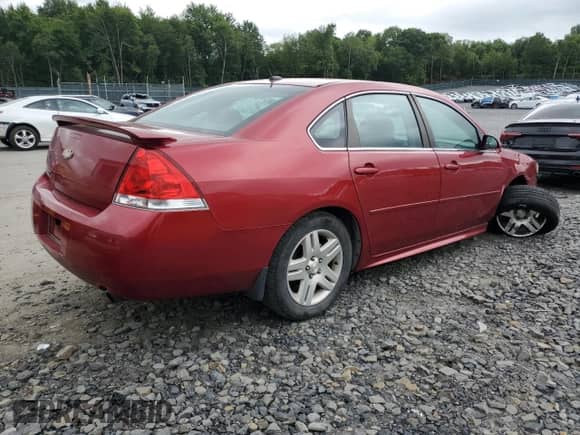 2013 Chevrolet Impala LT с VIN 2G1WB5E39D1152608, выставлен на аукционе Copart как лот 69598935 с пробегом 45 186 миль миль и Списание • Salvage title. История ставок и продаж доступна на DreamBid. Изображение 3.