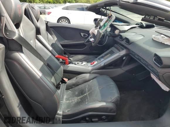 2020 Lamborghini Huracan с VIN ZHWUT5ZF6LLA15581, выставлен на аукционе Copart как лот 59759395 с пробегом Не указан миль и Списание • Salvage title. История ставок и продаж доступна на DreamBid. Изображение 10.