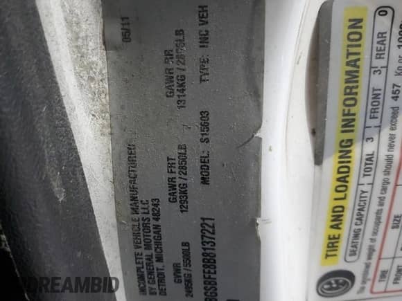 2011 Chevrolet Colorado с VIN 1GBGSBFE8B8137221, выставлен на аукционе Copart как лот 84721514 с пробегом 202 815 миль миль и Чистый • Clean title. История ставок и продаж доступна на DreamBid. Изображение 12.