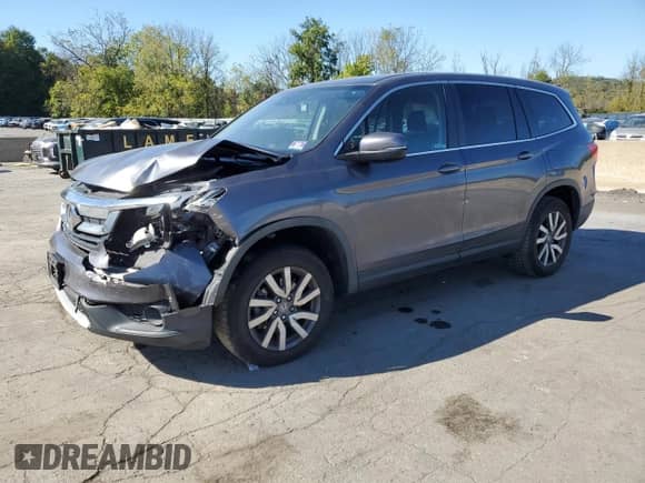 2019 Honda Pilot EX-L z VIN 5FNYF6H50KB012867, wystawiony jako Copart lot #85266135 z przebiegiem 62 823 mil mil oraz Szkoda całkowita • Salvage title. Historia ofert i sprzedaży dostępna na DreamBid. Obrazek 1.