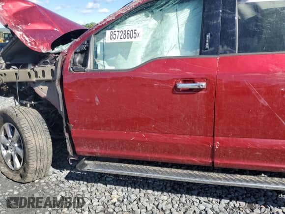 2019 Ford F-150 XL with VIN 1FTEW1E5XKFA49818, listed as a Copart auction lot 85728605 with Not provided miles and Salvage title. Bid and sale history available at DreamBid. Image 7.