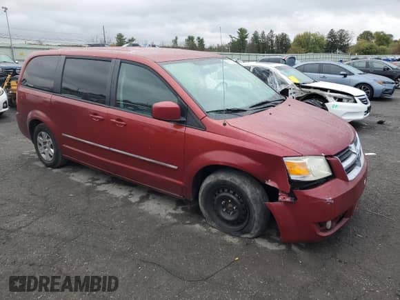2008 Dodge Grand Caravan SXT with VIN 1D8HN54P38B178561, listed as a Copart auction lot 85952935 with 281,818 mi miles and Salvage title. Bid and sale history available at DreamBid. Image 4.
