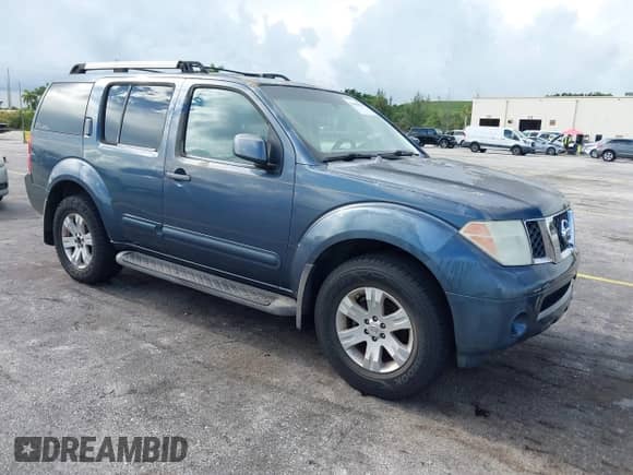 2005 Nissan Pathfinder LE с VIN 5N1AR18U05C733402, выставлен на аукционе IAAI как лот 42814906 с пробегом 210 951 миль миль и . История ставок и продаж доступна на DreamBid. Изображение 1.