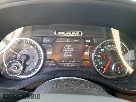 2021 Ram 1500 Lone Star z VIN 1C6RREFT0MN689825, wystawiony jako Copart lot #68027825 z przebiegiem 97 314 mil mil oraz Szkoda całkowita • Salvage title. Historia ofert i sprzedaży dostępna na DreamBid. Obrazek 9.