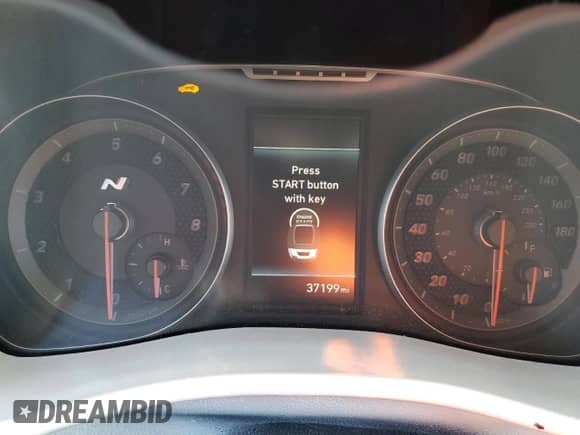 2020 Hyundai Veloster with VIN KMHT36AH8LU008240, listed as a Copart auction lot 41715305 with 37,199 mi miles and Salvage title. Bid and sale history available at DreamBid. Image 9.