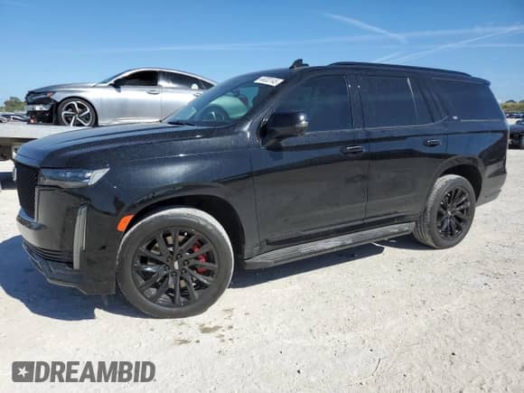 2021 Cadillac Escalade Sport Platinum z VIN 1GYS4GKL0MR436064, wystawiony jako Copart lot #44033145 z przebiegiem 38 977 mil mil oraz Czysty tytuł • Clean title. Historia ofert i sprzedaży dostępna na DreamBid. Obrazek 1.