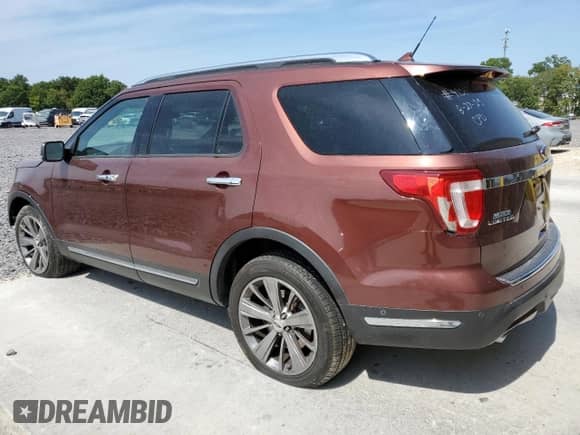 2018 Ford Explorer Limited z VIN 1FM5K8F87JGB55712, wystawiony jako Copart lot #71881575 z przebiegiem 77 327 mil mil oraz Szkoda całkowita • Salvage title. Historia ofert i sprzedaży dostępna na DreamBid. Obrazek 2.