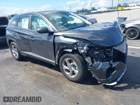 2022 Hyundai Tucson SE with VIN 5NMJA3AE4NH068029, listed as a IAAI auction lot 43357176 with 42,507 mi miles and . Bid and sale history available at DreamBid. Image 1.