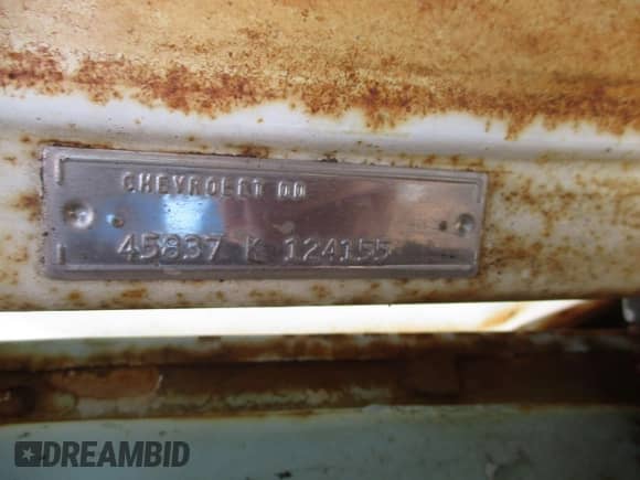 1964 Chevrolet Malibu с VIN 45837K124155, выставлен на аукционе Copart как лот 65851765 с пробегом 93 461 миль миль и Чистый • Clean title. История ставок и продаж доступна на DreamBid. Изображение 10.