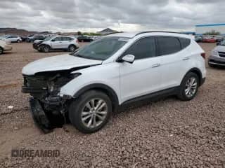 2018 Hyundai Santa Fe 2.0T with VIN 5NMZU4LA8JH101814, listed as a Copart auction lot 55954465 with 55,318 mi miles and Salvage title. Bid and sale history available at DreamBid. Image 1.